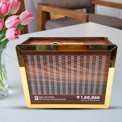 Charming Wooden Piggy Bank